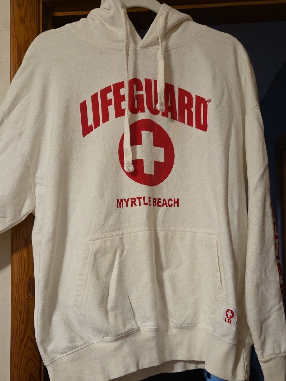 Myrtle Beach White Hoodie Sweatshirt